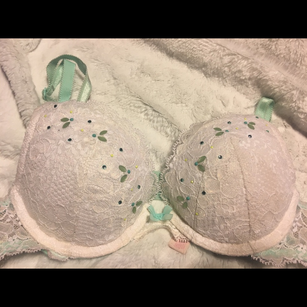 VS Rhinestone push up bra 34A